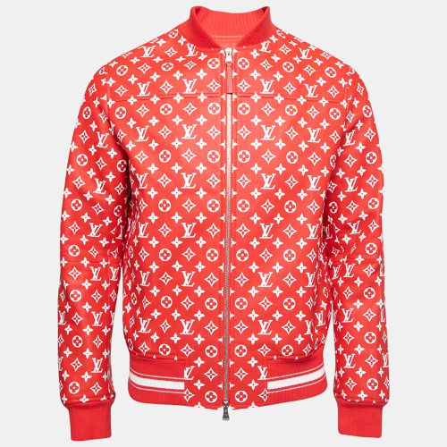 X Supreme Monogram Leather Bomber Jacket M - Louis Vuitton - Modalova