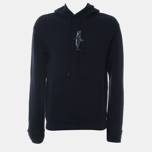 Cotton SS21 Shark Embellished Hoodie M - Louis Vuitton - Modalova