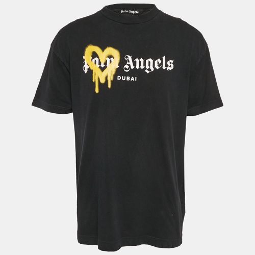 Heart Spray Paint Logo Print Jersey T-Shirt XL - Palm Angels - Modalova