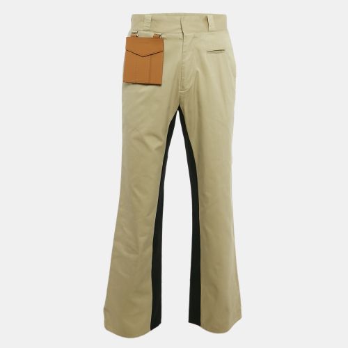 Gabardine Cotton Contrast Trimmed Trousers L - Palm Angels - Modalova