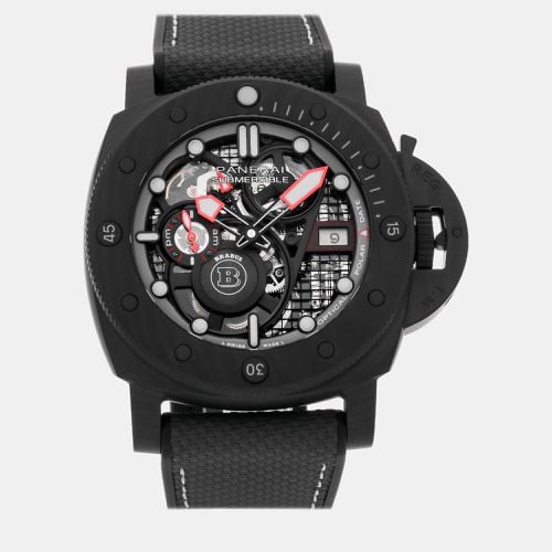 Skeleton Carbon Luminor Submersible PAM01240 Automatic Men's Wristwatch 47 mm - Panerai - Modalova