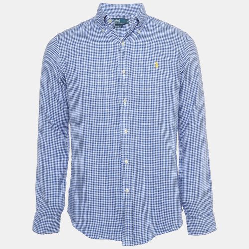 Checked Cotton Button Front Shirt S - Polo Ralph Lauren - Modalova