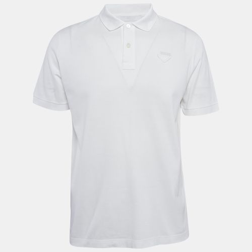 Cotton Pique Polo T-Shirt L - Prada - Modalova