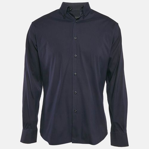 Stretch Cotton Button Front Shirt M - Prada - Modalova