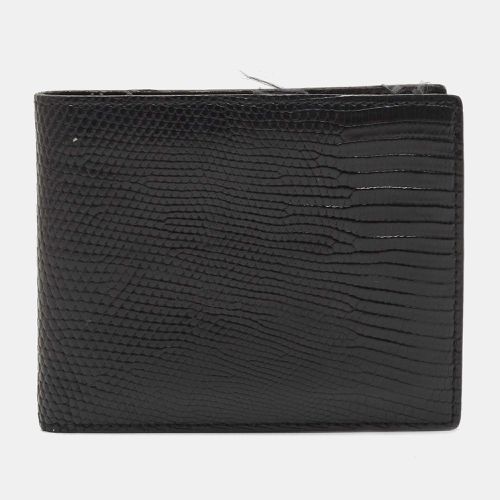 Prada Black Lizard Bifold Wallet - Prada - Modalova