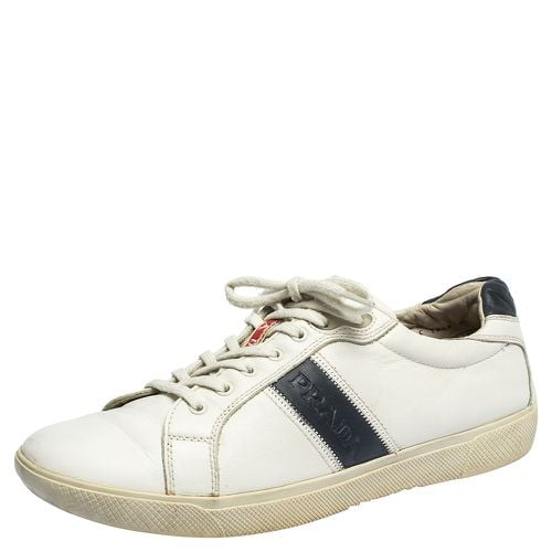 Leather Low Top Sneakers Size 42.5 - Prada - Modalova