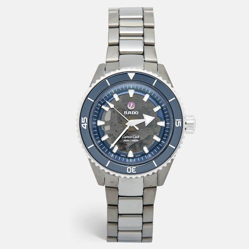 Blue Plasma High-Tech Ceramic Titanium Stainless Steel Captain Cook R32128202 Men's Wristwatch 43 mm - Rado - Modalova