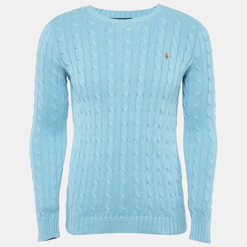 Cable Knit Crew Neck Sweater M - Ralph Lauren - Modalova