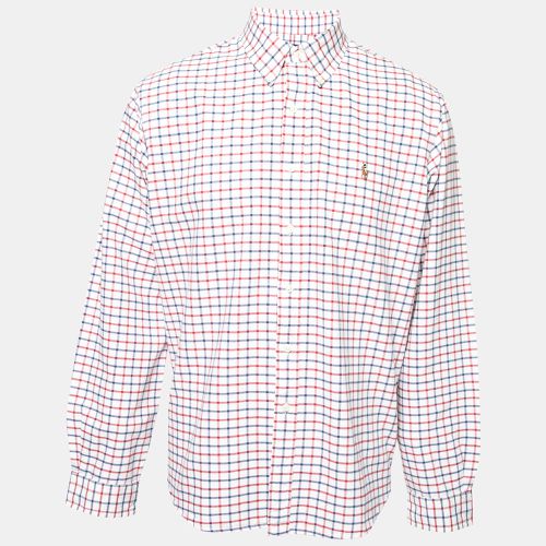 Checked Cotton Button Front Shirt XL - Ralph Lauren - Modalova