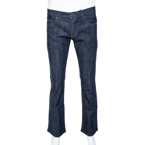 Indigo Light Wash Denim Straight Fit Jeans M - Roberto Cavalli - Modalova