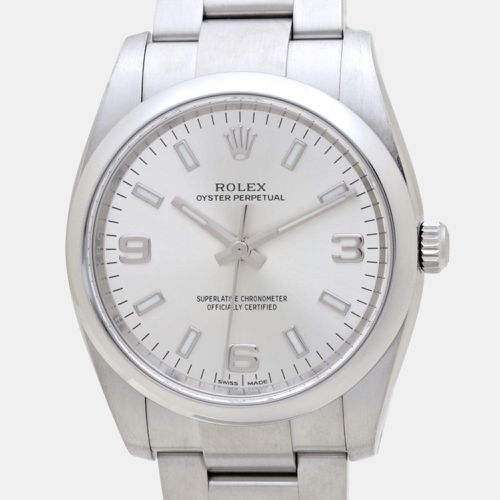 Stainless Steel Oyster Perpetual 114200 Automatic Men's Wristwatch 34 mm - Rolex - Modalova