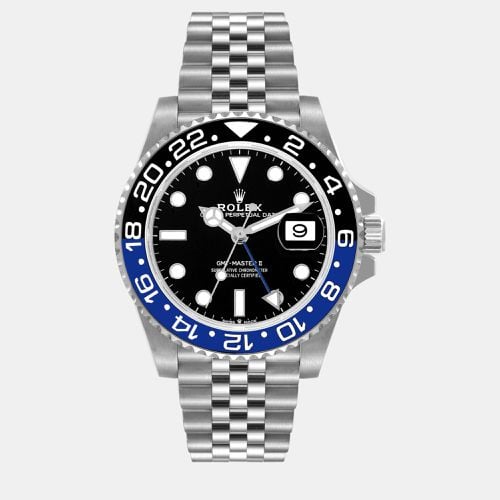 GMT Master II Blue Batgirl Bezel Steel Men's Watch 126710 - Rolex - Modalova