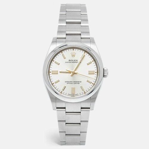 Oystersteel Oyster Perpetual M126000-0008 Women's Wristwatch 36 mm - Rolex - Modalova