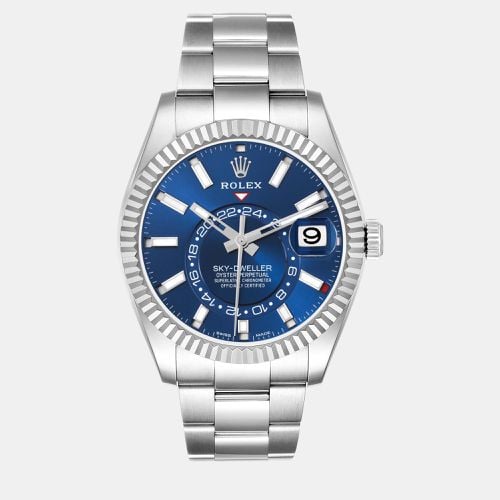 Sky-Dweller Dial Steel White Gold Men's Watch 42.0 mm - Rolex - Modalova