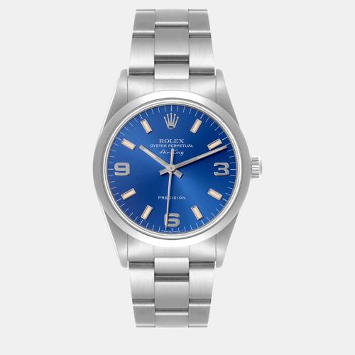 Air King 34mm Dial Smooth Bezel Steel Men's Watch 14000 - Rolex - Modalova