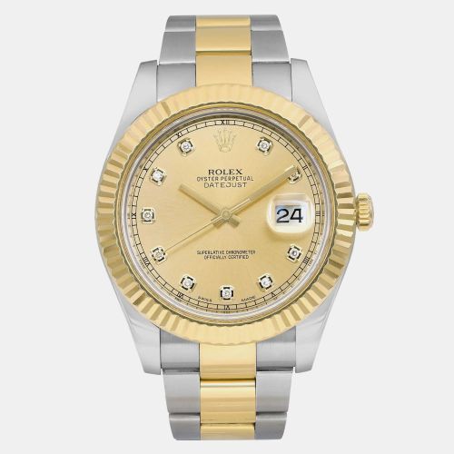 K Rose Stainless Steel Datejust 116333 Automatic Men's Wristwatch 41mm - Rolex - Modalova