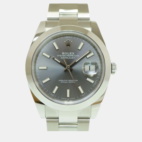 Stainless Steel Datejust 126300 Automatic Men's Wristwatch 41 mm - Rolex - Modalova