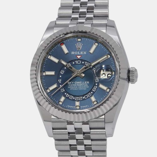 K White Gold Stainless Steel Sky-Dweller 336934 Automatic Men's Wristwatch 42 mm - Rolex - Modalova