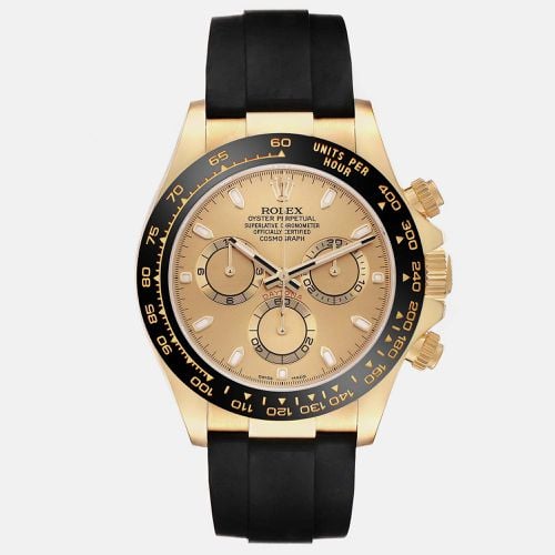 Daytona Yellow Champagne Dial Mens Watch 116518 40 mm - Rolex - Modalova