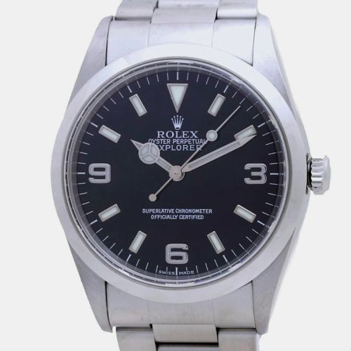 Stainless Steel Explorer 14270 Automatic Men's Wristwatch 36 mm - Rolex - Modalova