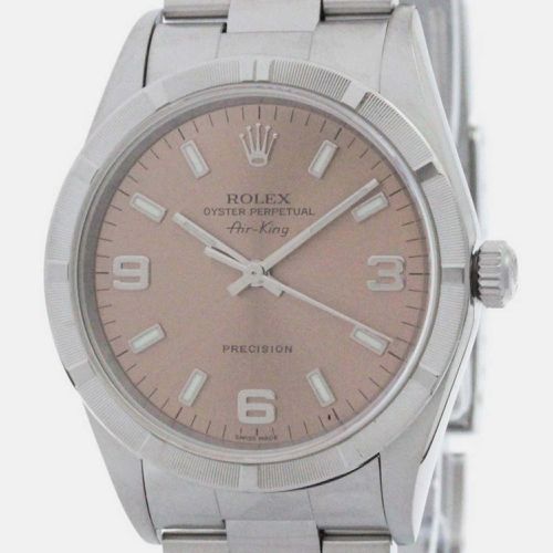 Stainless Steel Air-King 14010M Automatic Men's Wristwatch 34 mm - Rolex - Modalova