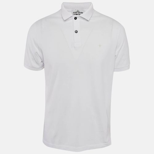 Cotton Pique Polo T-Shirt L - Stone Island - Modalova
