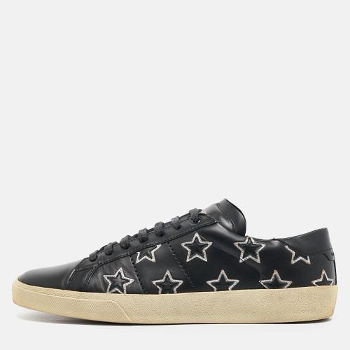 Saint Laurent Leather Court Classic Star Low Top Sneakers Size 44 - Saint Laurent Paris - Modalova