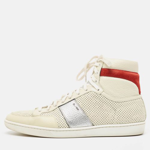 Perforated Leather High Top Sneakers Size 43 - Saint Laurent Paris - Modalova