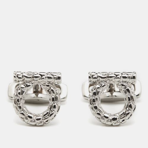 Gancini Tone Metal Cufflinks - Salvatore Ferragamo - Modalova