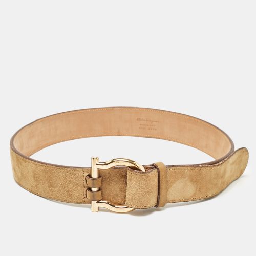 Suede Gancio Buckle Belt 80CM - Salvatore Ferragamo - Modalova