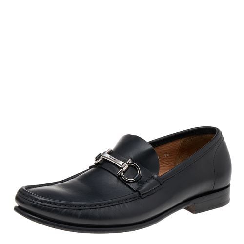 Leather Gancio Slip On Loafers Size 43.5 - Salvatore Ferragamo - Modalova