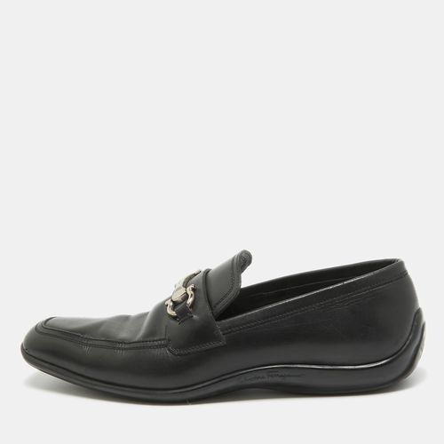 Leather Gancini Bit Loafers Size 42 - Salvatore Ferragamo - Modalova