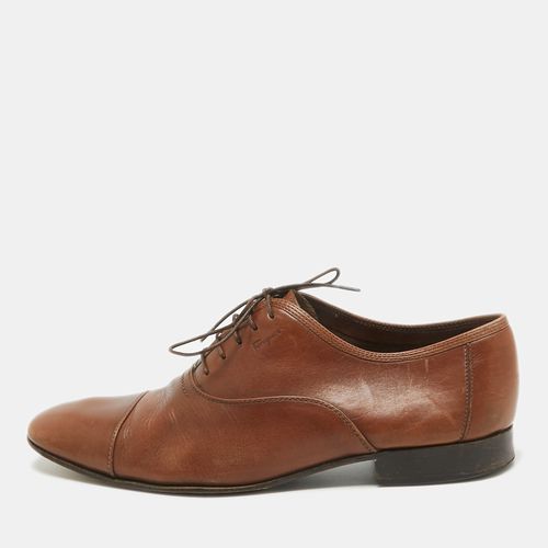 Leather Lace Up Cap Toe Oxford Size 43 - Salvatore Ferragamo - Modalova