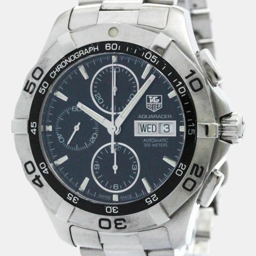 Stainless Steel Aquaracer CAF2010 Automatic Men's Wristwatch 43 mm - Tag Heuer - Modalova