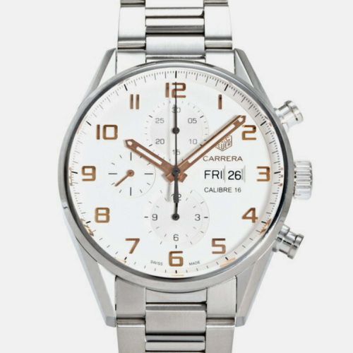 Stainless Steel Carrera CV2A1AC.BA0738 Automatic Men's Wristwatch 43 mm - Tag Heuer - Modalova