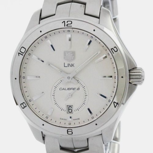 Stainless Steel Link WAT2111 Automatic Men's Wristwatch 40 mm - Tag Heuer - Modalova