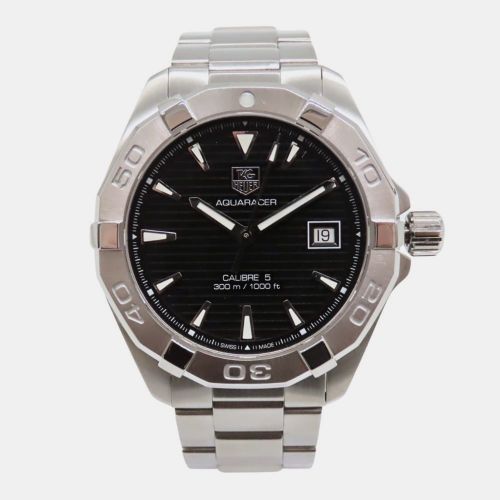 Stainless Steel Aquaracer WAY2110.BA0928 Automatic Men's Wristwatch 41 mm - Tag Heuer - Modalova