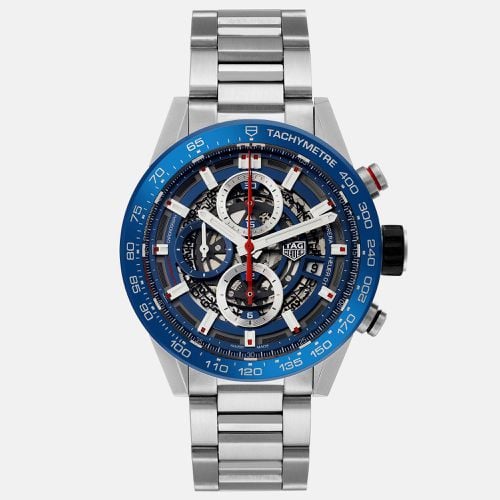 Stainless Steel Carrera CAR201T Automatic Men's Wristwatch 43 mm - Tag Heuer - Modalova