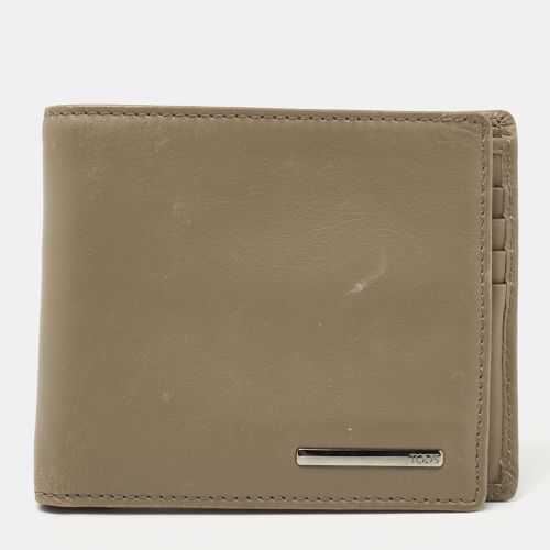 Olive Leather Bifold Wallet - Tod's - Modalova