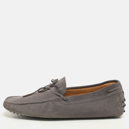 Tod's Grey Suede Loafers Size 44.5 - Tod's - Modalova
