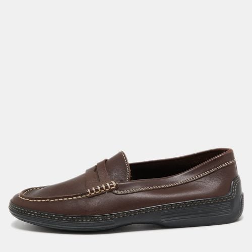 Dark Leather Penny Loafers Size 41 - Tod's - Modalova