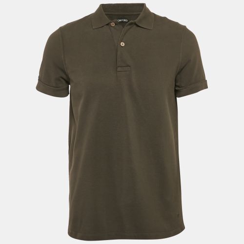 Cotton Pique Polo T-Shirt L - Tom Ford - Modalova