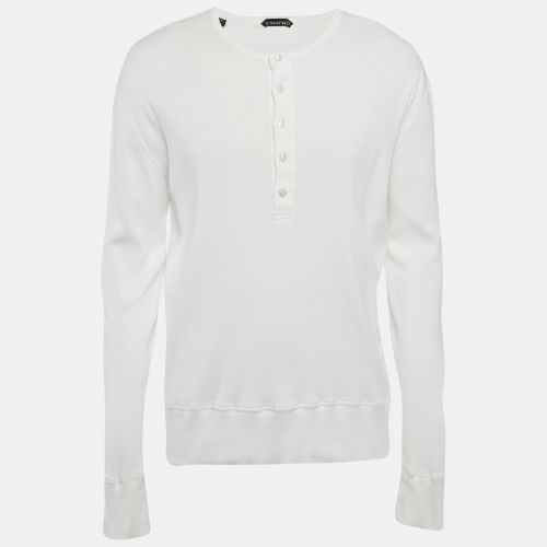 Rib Knit Full Sleeve T-Shirt XXL - Tom Ford - Modalova