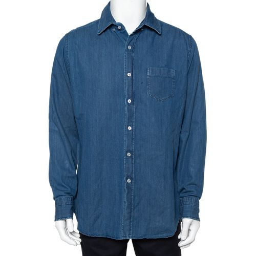 Lightweight Denim Button Front Shirt XXL - Tom Ford - Modalova