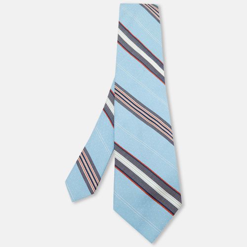 Striped Cotton Silk Tie - Valentino - Modalova