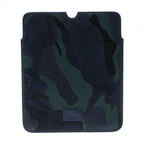 Camo Leather iPad 2 Case Holder - Valentino - Modalova