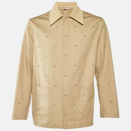 Studded Cotton Zip-Up Jacket M - Valentino - Modalova