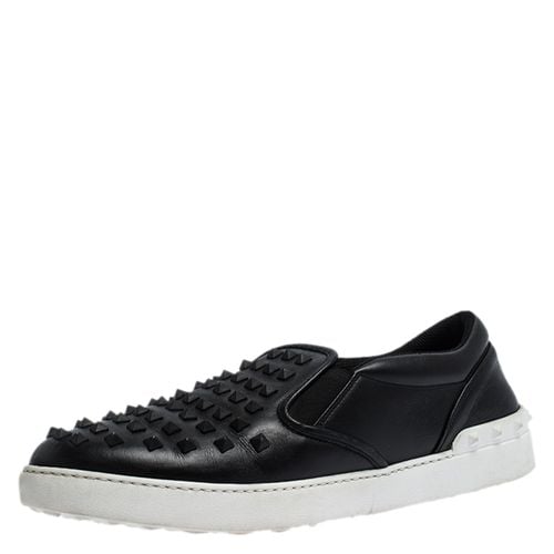 Studded Leather Slip On Sneakers Size 45 - Valentino - Modalova