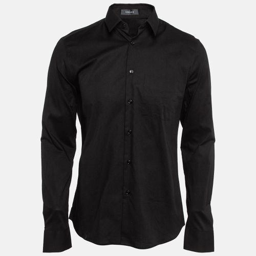 Poplin Button Front Shirt L - Versace - Modalova