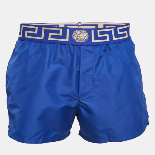 Greca Border Synthetic Swim Shorts M - Versace - Modalova